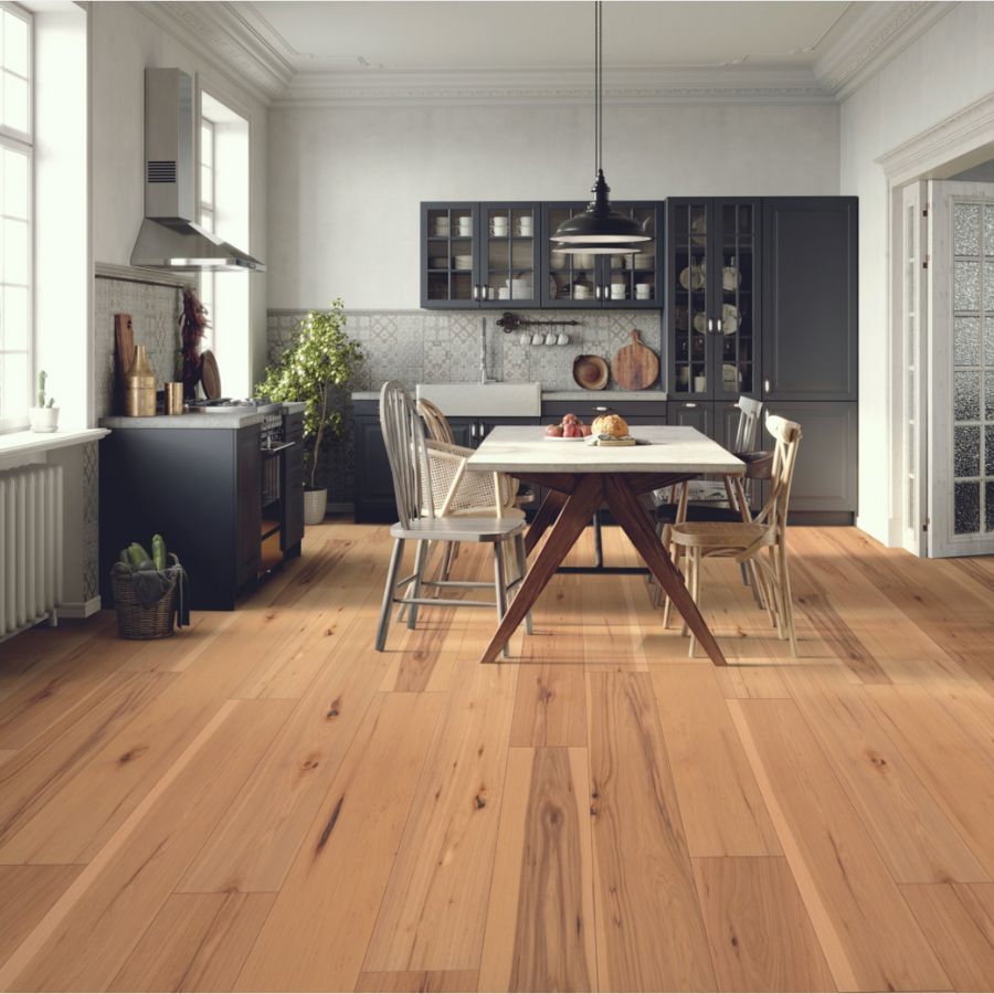 kitchen hardwood flooring installation in a Rancho Cucamonga home